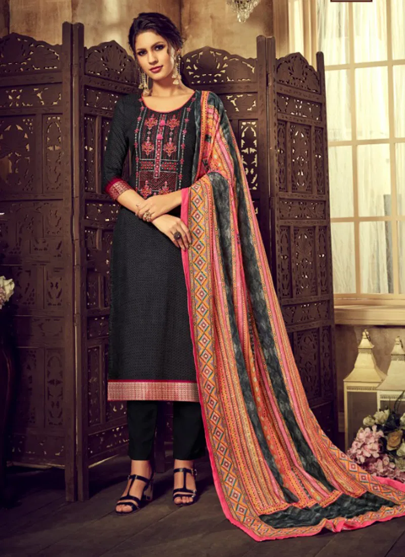 Wanya Cotton Designer Party wear Embroidered Salwar Suit Collection 381-001-008